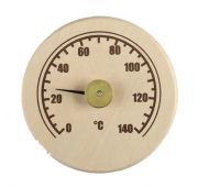 Термометр деревянный «Станция банная» открытая бытовая, от 0 до +140 С , 2545544