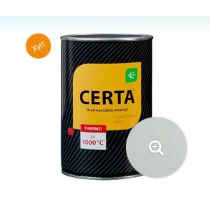 Эмаль ЦЕРТА термостойкая 700С СЕРЕБРИСТАЯ 0,8 кг.